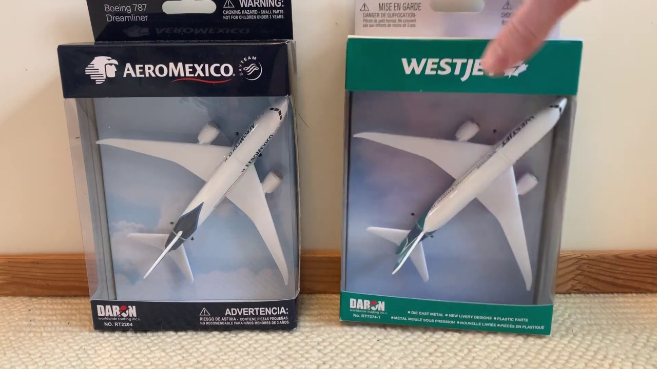 Daron Realtoy NEW WESTJET 787 Unboxing + AeroMexico 787