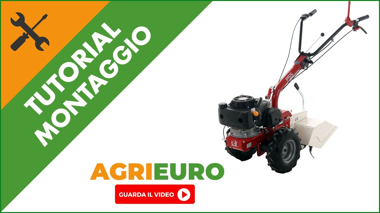 Motocoltivatore Eurosystems P55 motore Loncin 196cc: guida completa al montaggio del prodotto