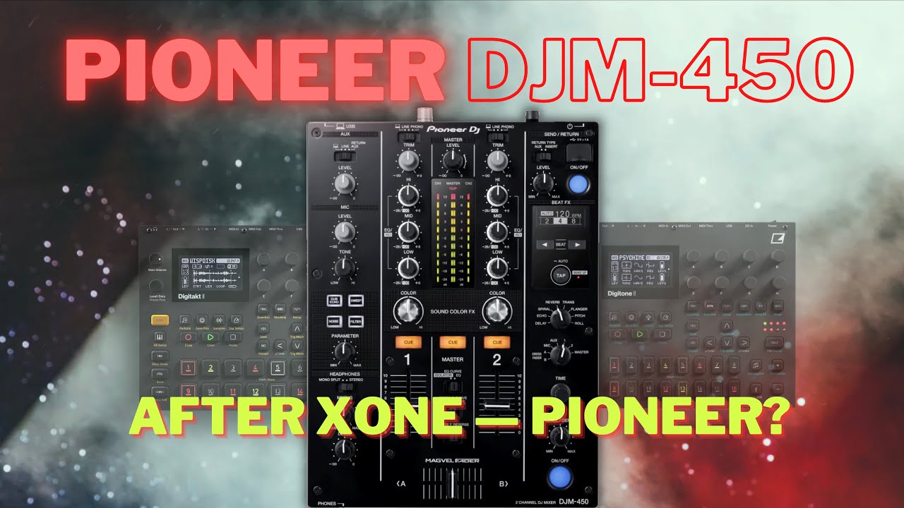 Pioneer DJM-450 с Digitakt и Digitone — живой тест...