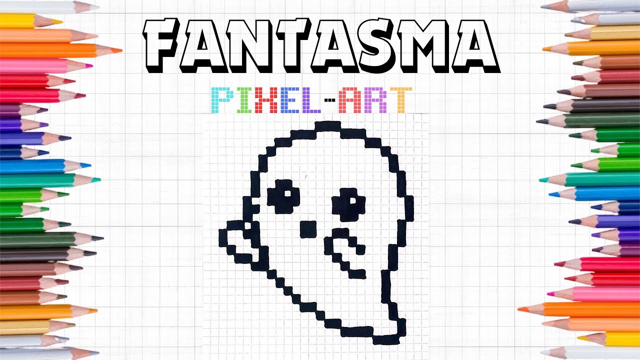 Pixel Art Tutorial: Drawing a GHOST Step By Step