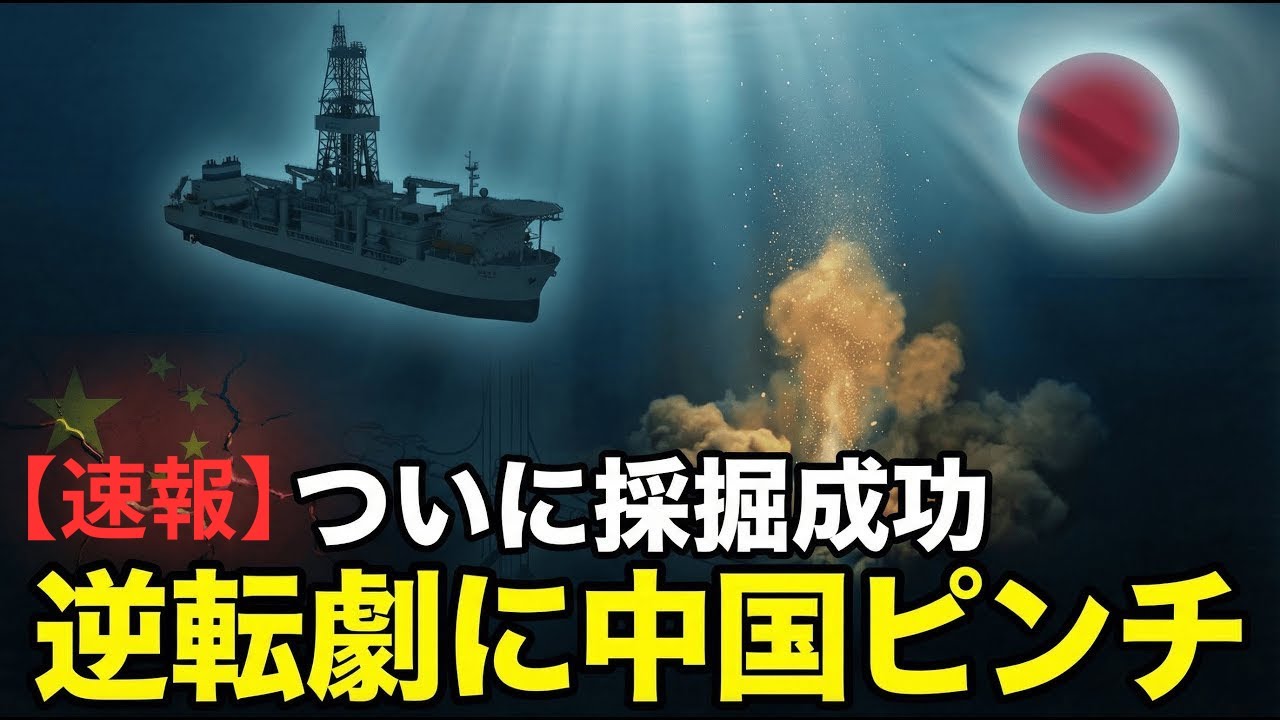 【図でわかる】世界初の快挙｜レアアース採取成功！日本の逆転に中国ピンチか