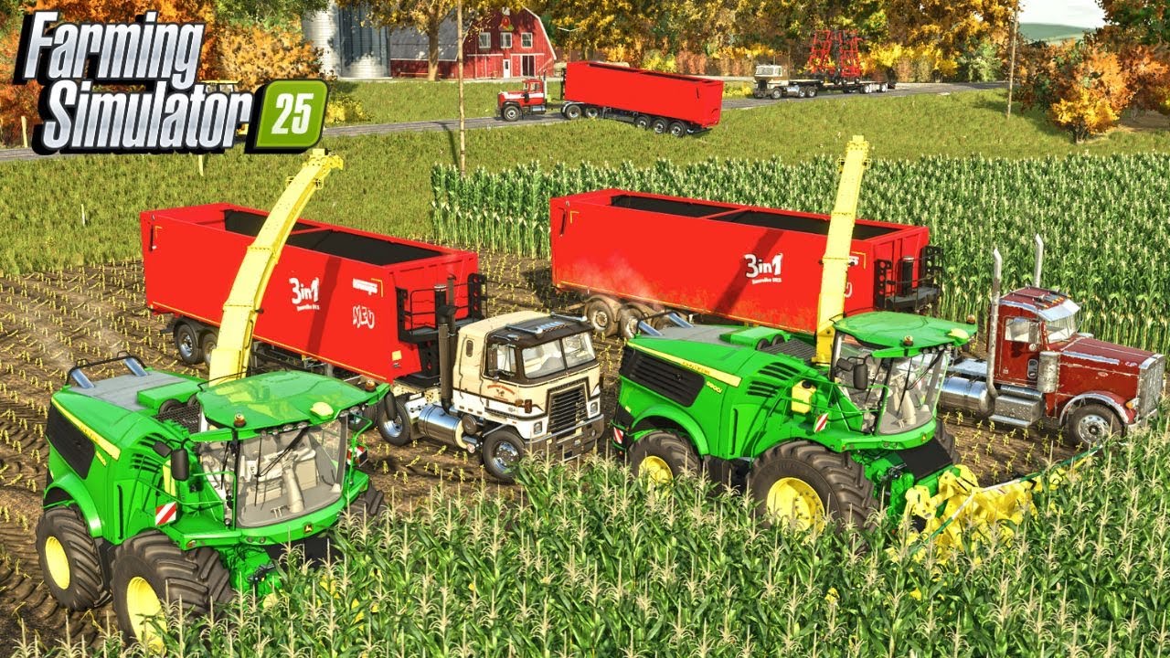 Chopping corn for silage To Save The Farm? | Farming Simulator 25