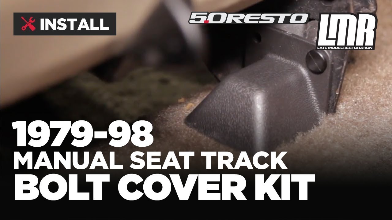 1979-1998 Mustang 5.0 Resto Manual Seat Track Bolt Cover Kit - Review & Install
