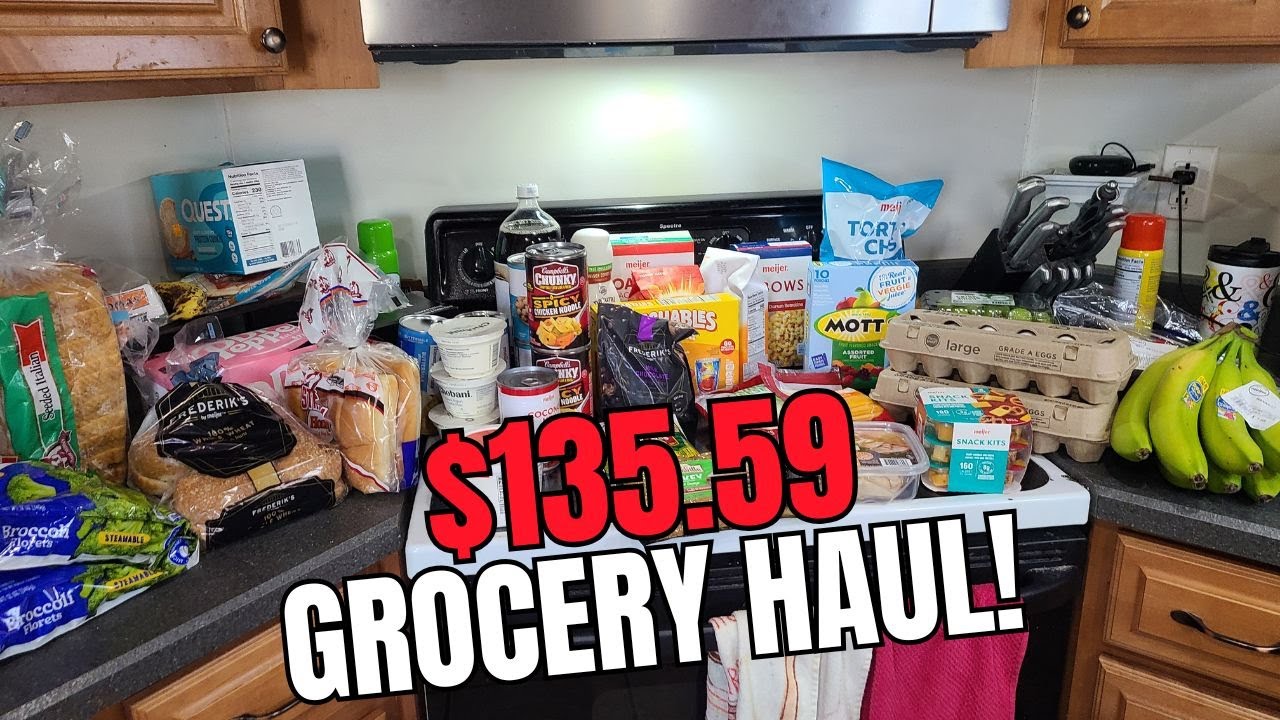 Meijer's Grocery Pickup- Story Time! || $135.59 Grocery Haul With Prices