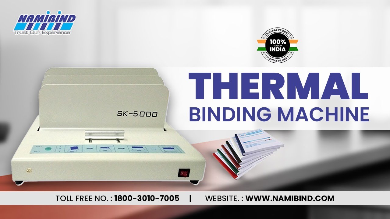 SK 5000 Thermal Book Binding Machine ( how to use thermal binding machine) Buy Now- 09555086767