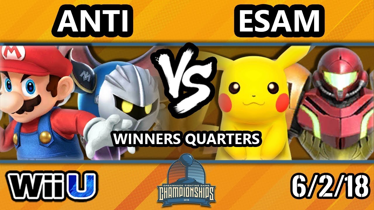 DHATX18 Smash 4 - IMT | ANTi (Mario, Meta Knight) Vs. PG | ESAM (Samus, Pikachu) - Wii U Winners Qua