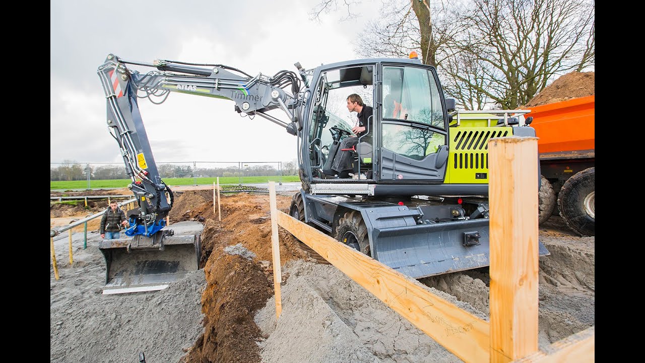 Atlas 160W mobiele graafmachine voor Timmer GWW