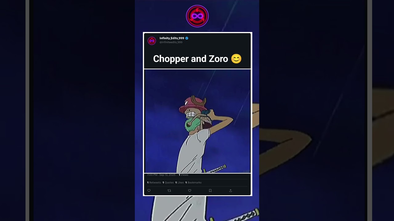 Chopper and Zoro 😊 | 