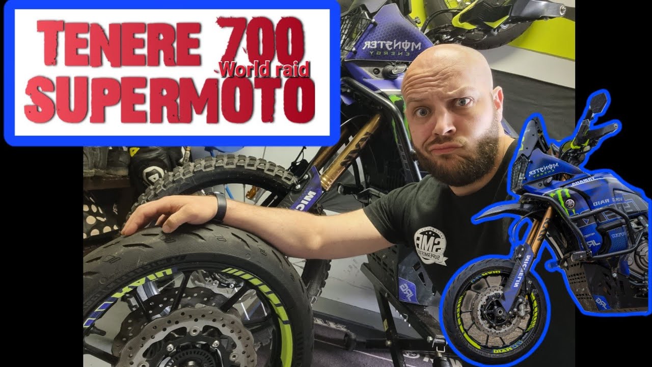 TENERE 700 Supermoto // How to do it! // Tenere 700 WORLD RAID