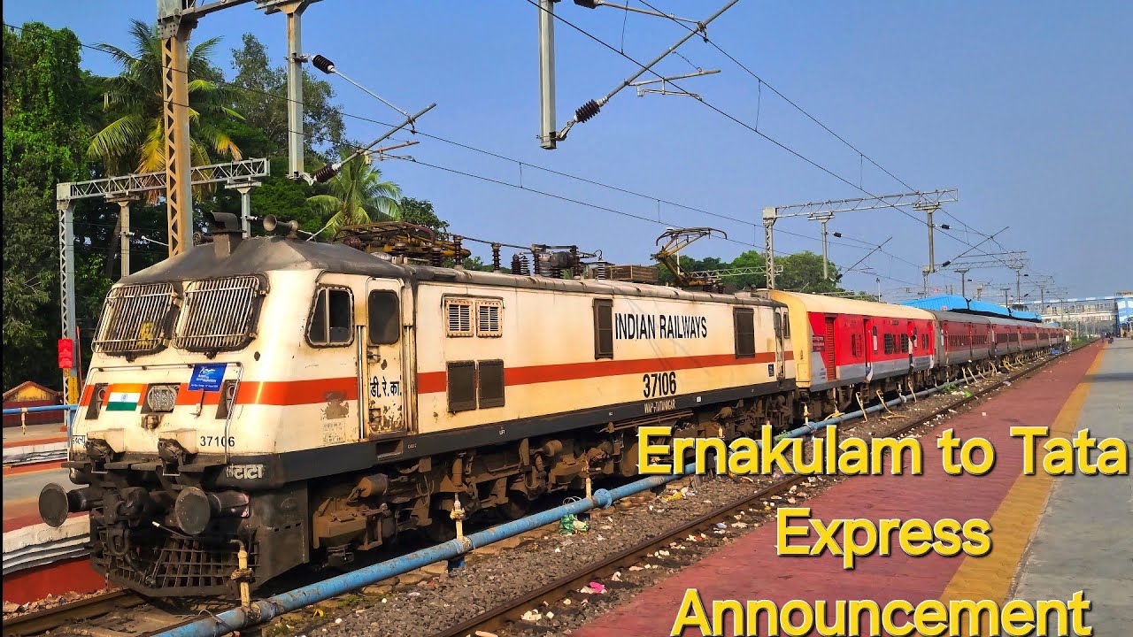 Ernakulam to Tatanagar Express Announcement 18190 ERS to TATA Express Arriving Rajahmundry