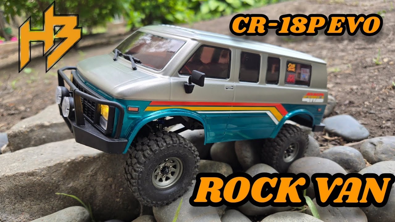 Hobby Plus CR-18P EVO ROCK VAN First Drive & Crawl