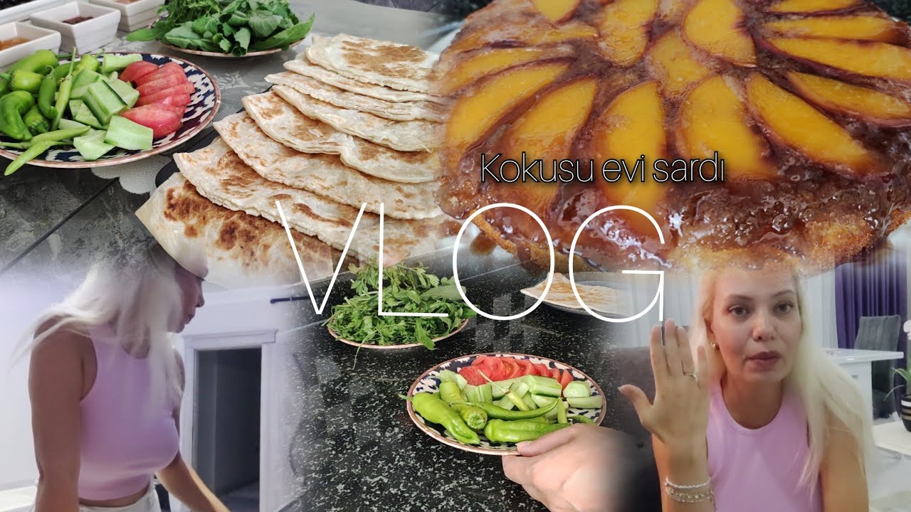 BENİ DEĞİŞTİR ARTIK DİYOR..KARAMEL SOSLU ŞEFTALİLİ KEK.Bİ SIKINTI ÇIKMADI ÇOK ŞÜKÜR.. KAHVALTI/SABAH