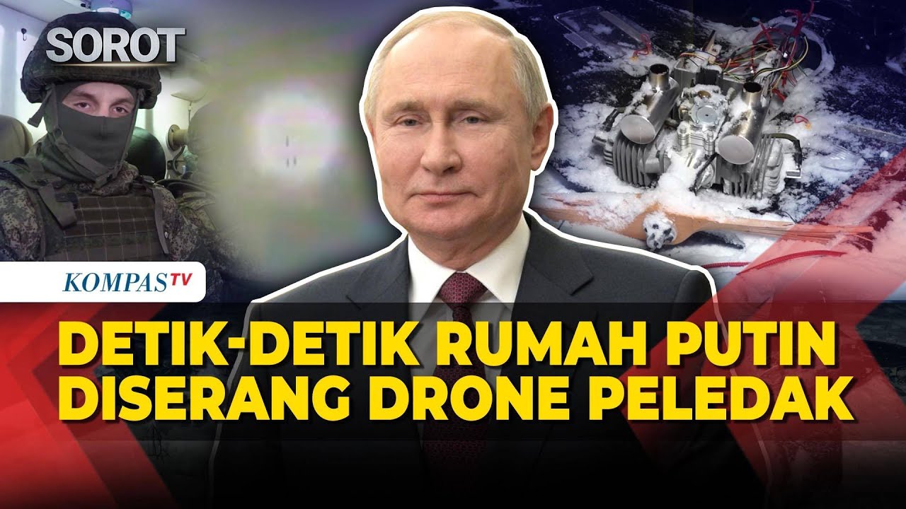 Rusia Rilis Rekaman Rumah Putin Diserang Drone Ukraina, Bom 6Kg Terpasang!