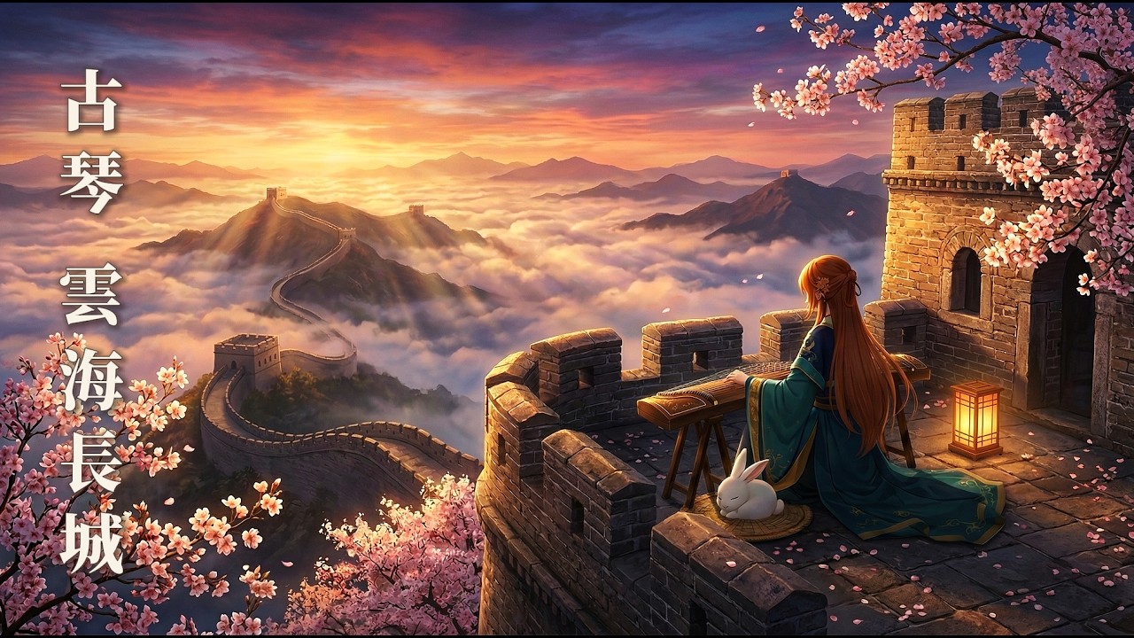Ancient Chinese Zen 🌅 Peaceful Music | Great Wall Above the Sea of Clouds