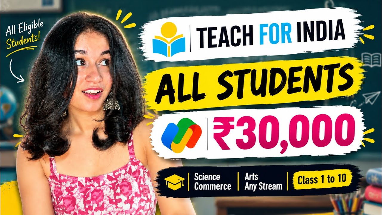 🔥🤪Best opportunity for ALL students || Teach for India fellowship 2026