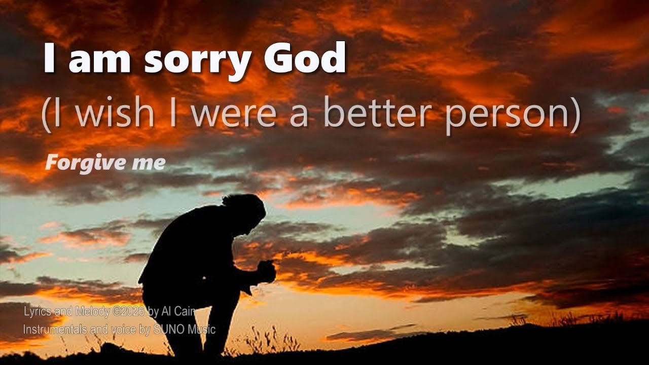 I am sorry God   (I wish I were a better person)