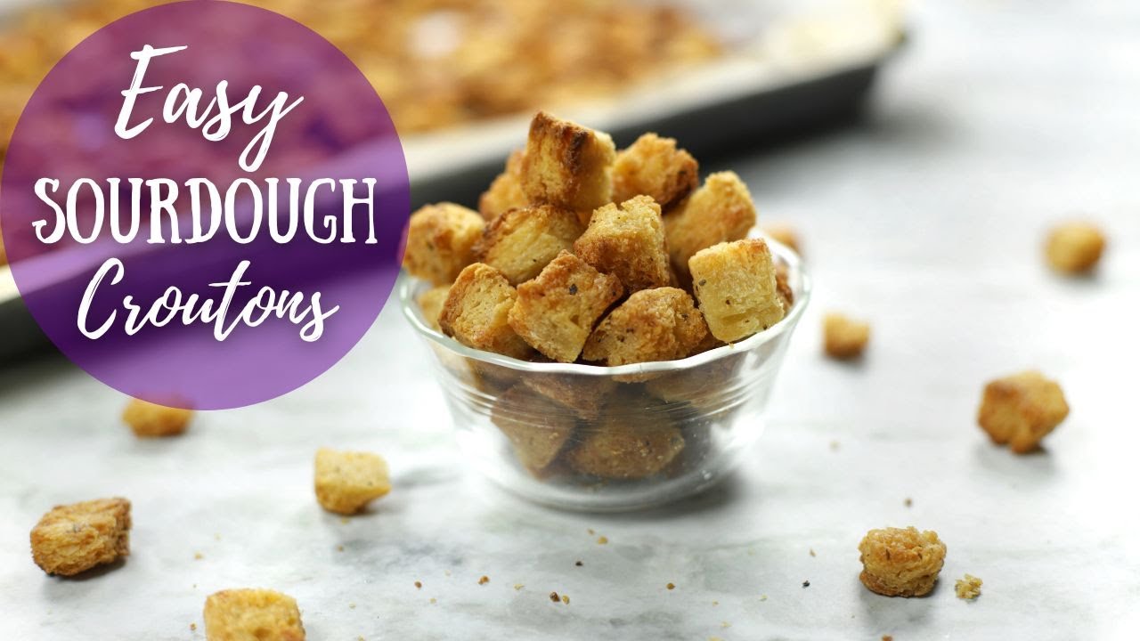 How To Make Croutons From-Scratch | Quick and Easy Sourdough Croutons