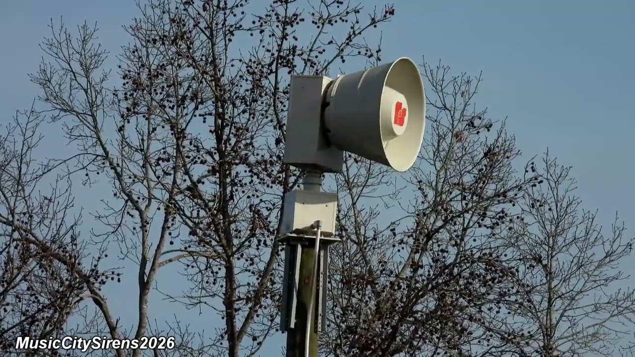 Federal Signal Equinox Siren Test (Fast Wail) Ashland City, TN