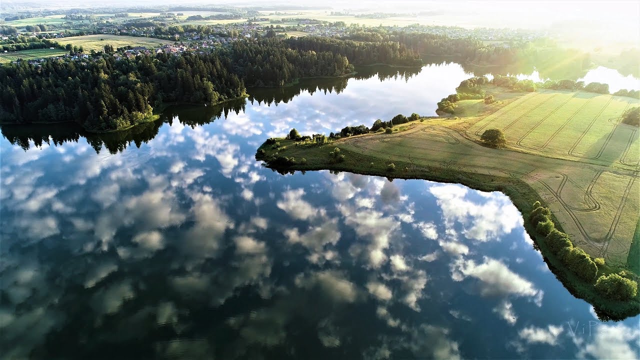 Bubiai Reservoir Second fly. Siauliai  (4K). Lithuania. Bubiu tvenkinys 2. Antras skrydis.