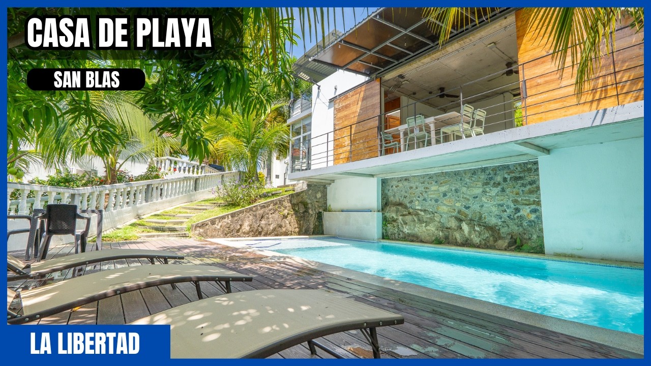 CASA DE PLAYA EN VENTA 🏖️ | RESIDENCIAL SAN BLAS – La Libertad