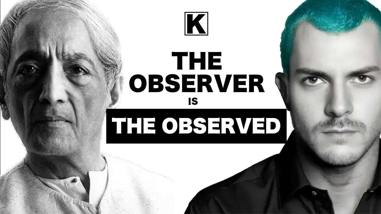 The Observer is the Observed | J Krishnamurti (explained in 4 minutes)