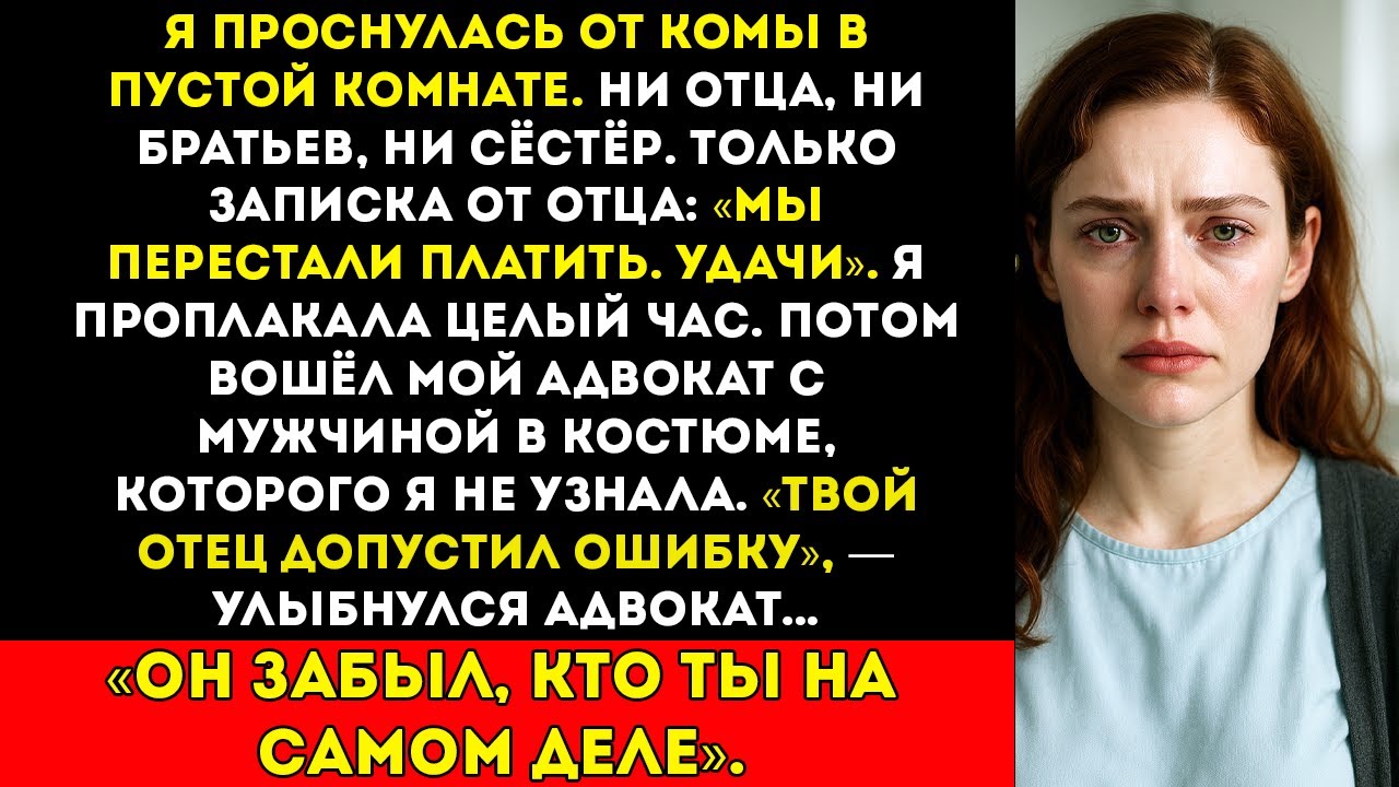 Моя семья бросила меня в коме, пока не узнала о моём секрете в 850 миллионов долларов
