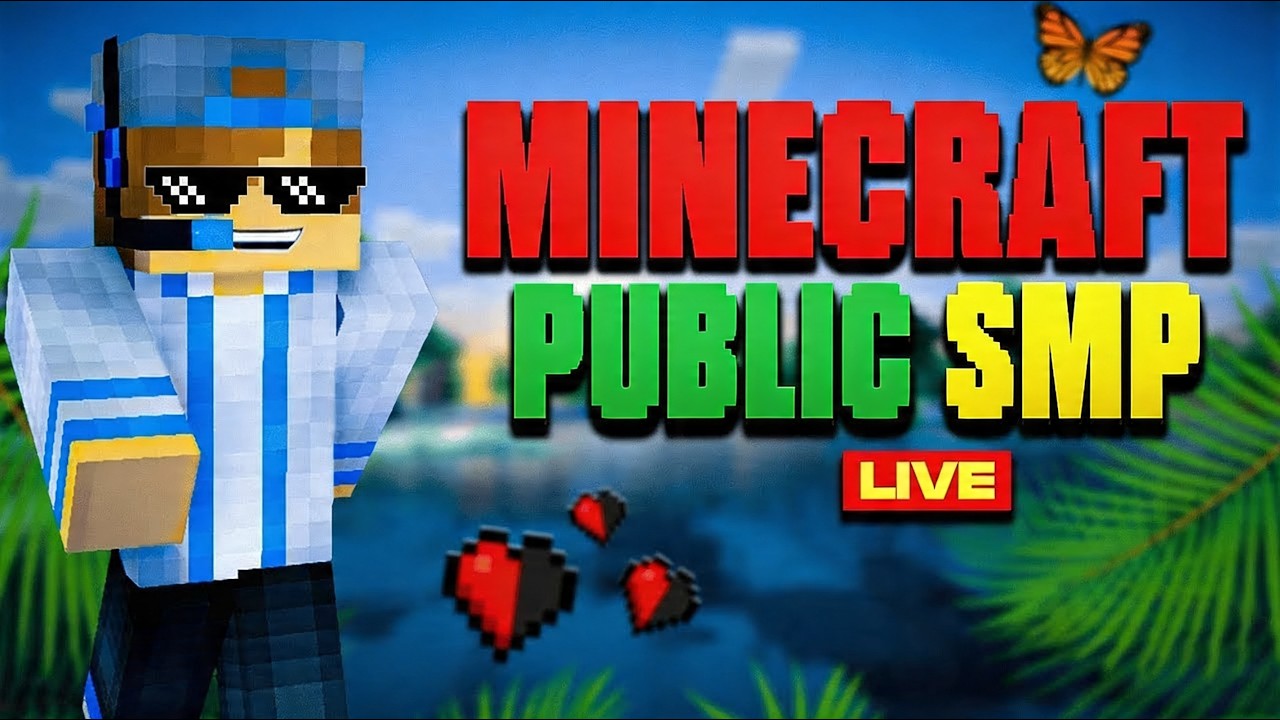 Minecraft Public Survival Smp Live | 24/7 Public Server | Java + Pe #minecraft #minecraftlive