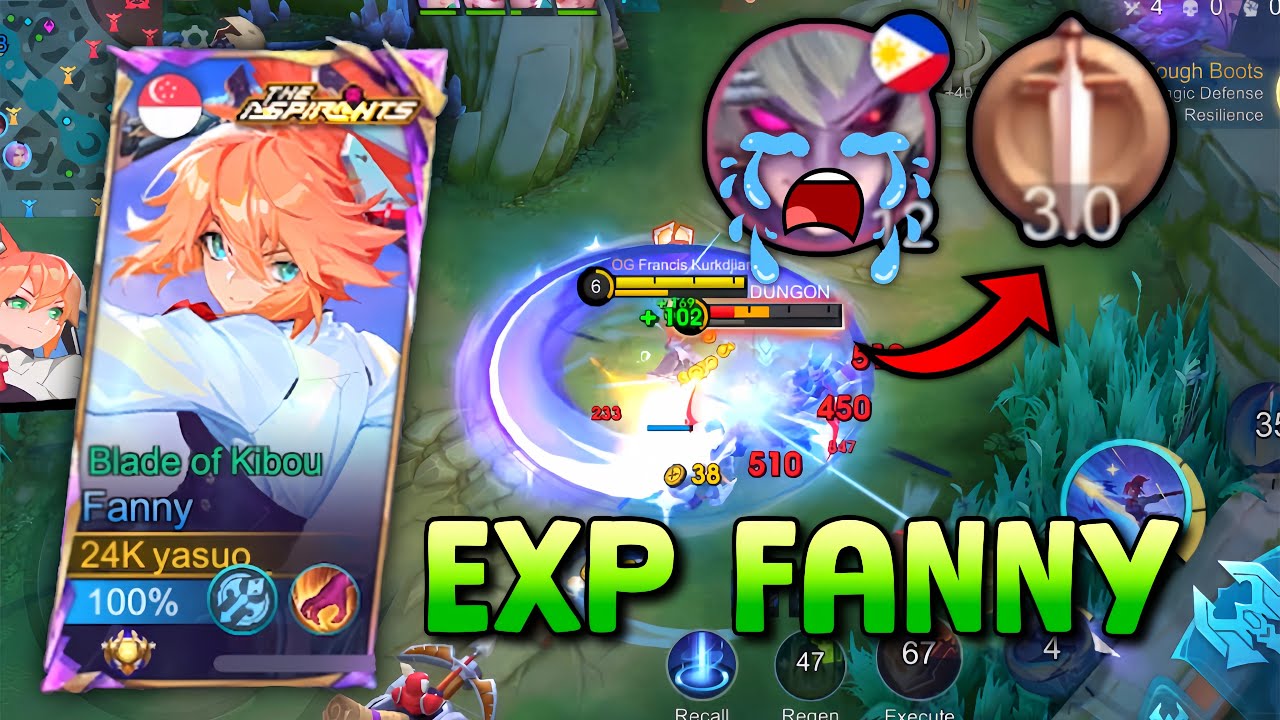 NEW META!? I USED FANNY AS EXP LANE IN SOLO RANK!! (must try 💀) | MLBB