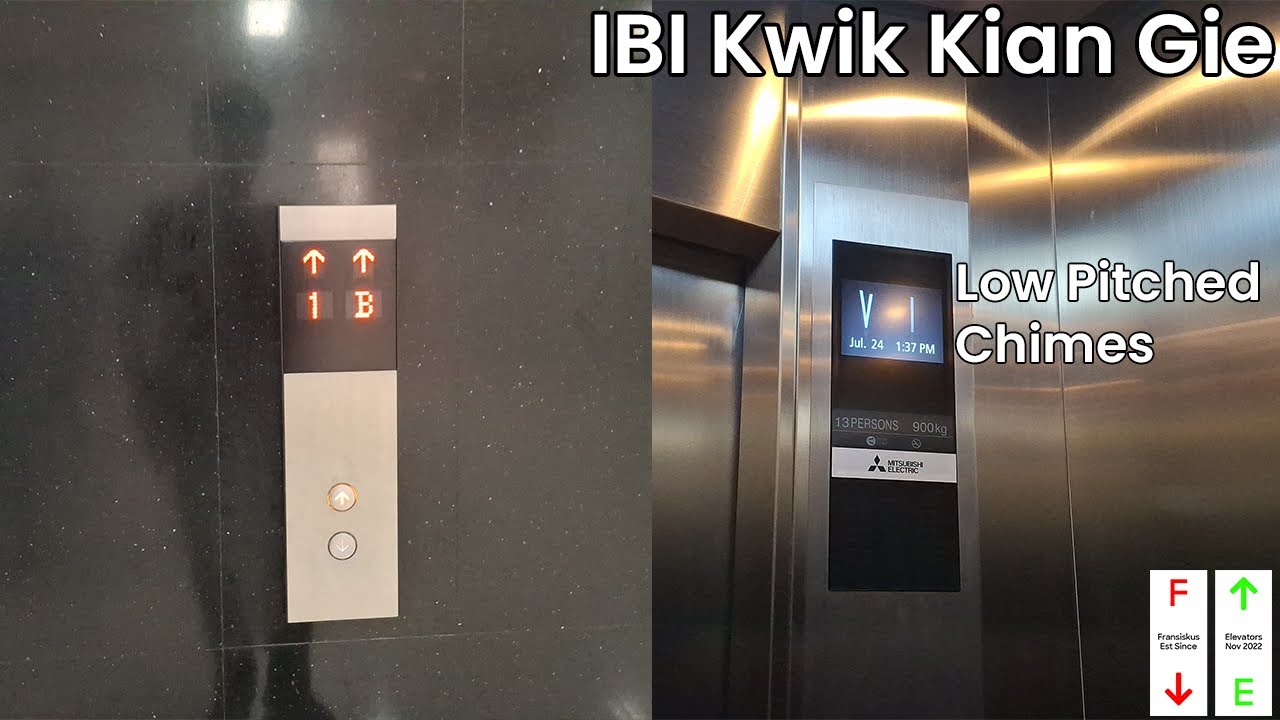 (FIRST UNIVERSITY BUILDING TAKE) Mitsubishi ELEMOTION Elevator At IBI Kwik Kian Gie University