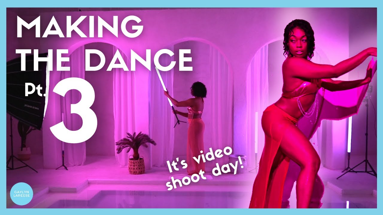 MAKING THE DANCE pt. 3| DANCE VIDEO SHOOT DAY! : Last minute Details + New Lighting  (NEEWER CB60)