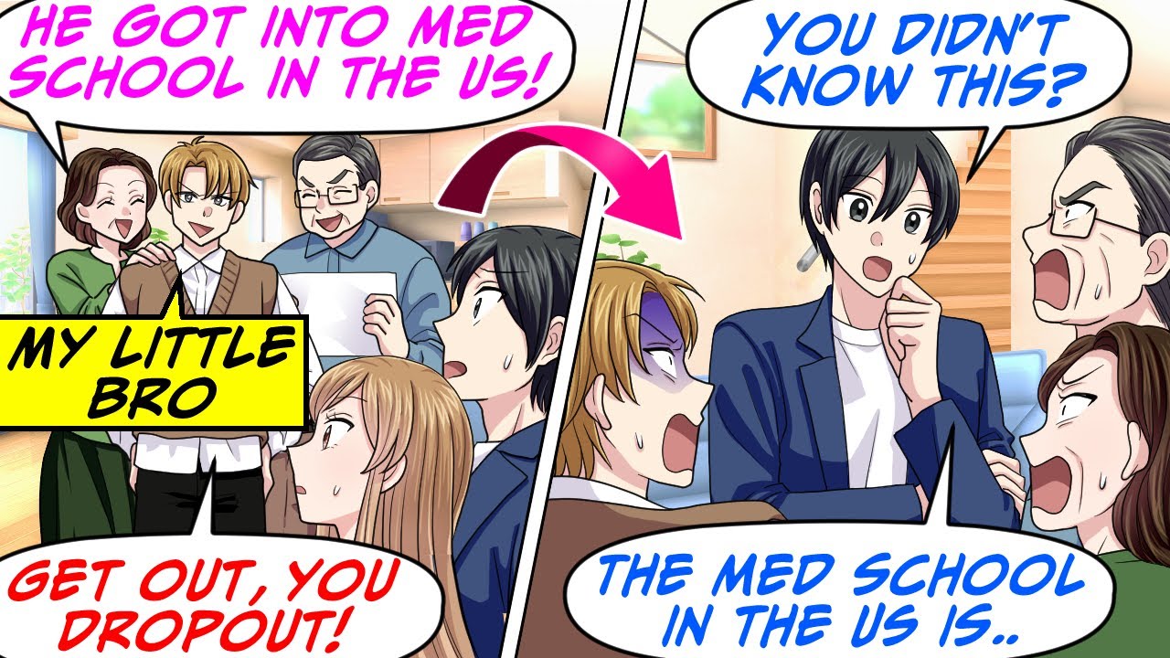My Folks Spoil My Little Bro Who's Going to Med School in the US & Kicked Me Out![RomCom Manga Dub]