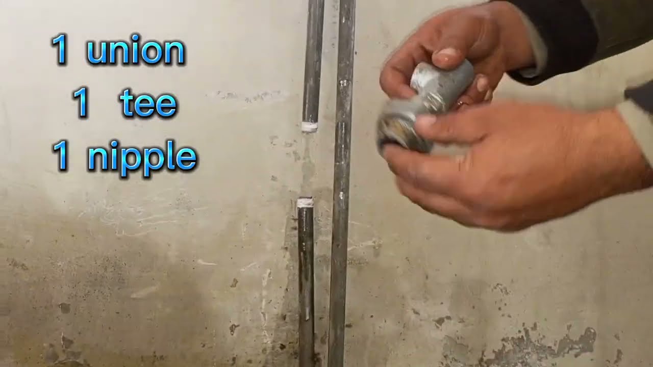 how to Fix gi pipe fitting and not have union | gi pipe fittings