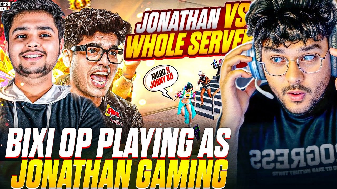 @TheBixiOP  Became JONATHAN GAMING for 24 Hours | REACTION @ThorGaming77  #bgmi