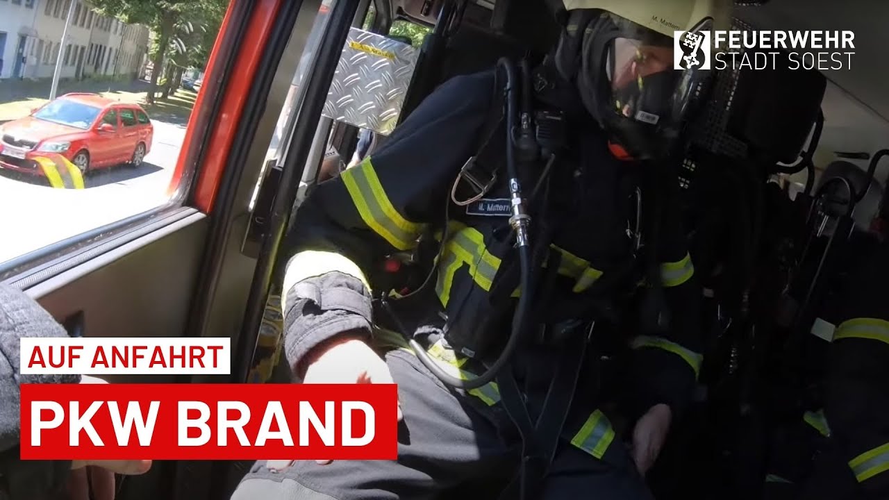 PKW-Brand auf dem Londonring