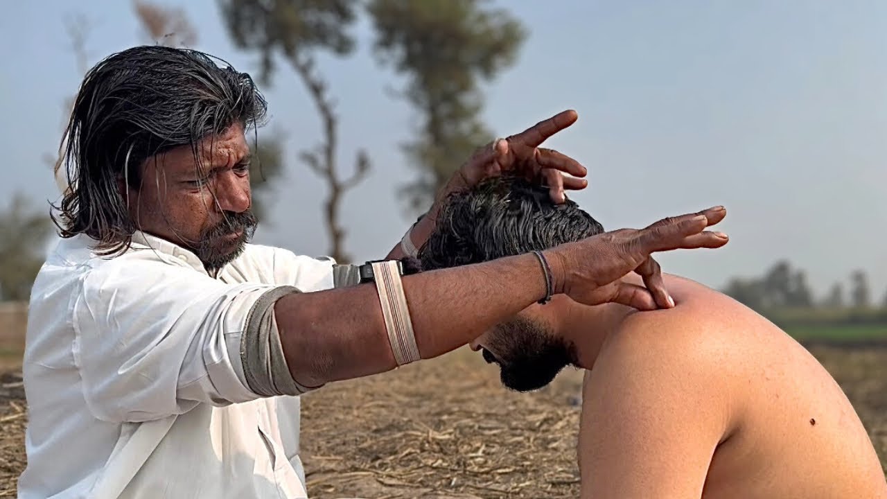 ASMR PERFECT HEAD MASSAGE BY BENGALI BABA | CALMING BACK & NECK MASSAGE | LOUD CRACKS |
