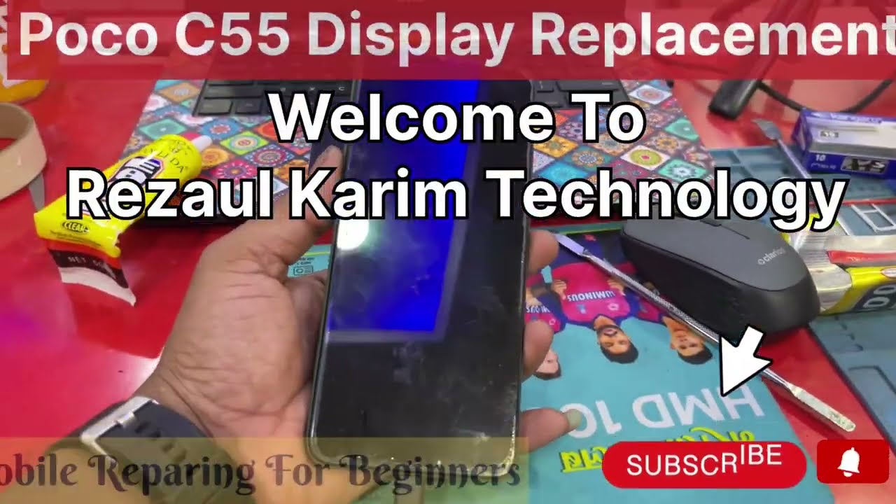 Poco C55 Display Replacement || How to repair Display || Display Change For Beginners #Displaychange