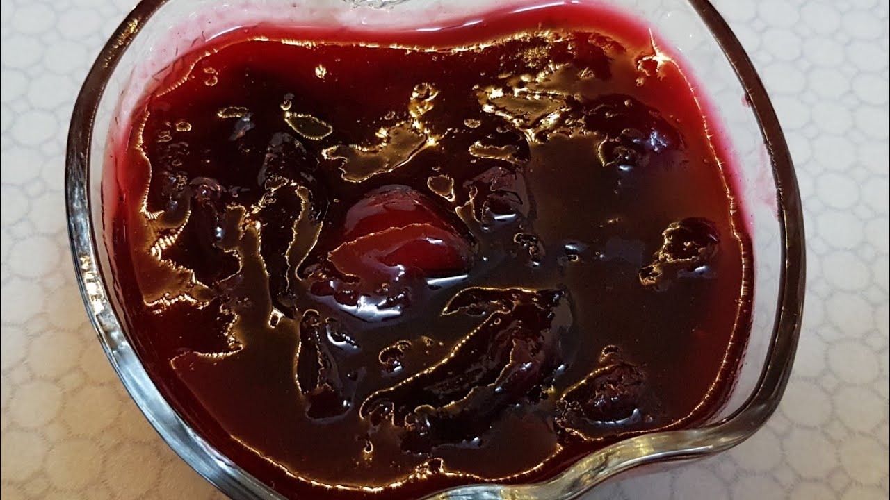مربى العنجاص ( الالو )طريقة سهلة وكلش طيبة