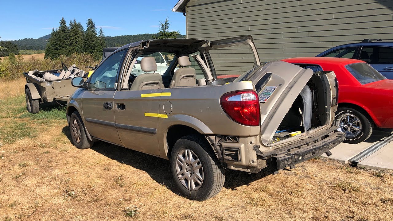CONVERTING A MINIVAN INTO A PICKUP TRUCK