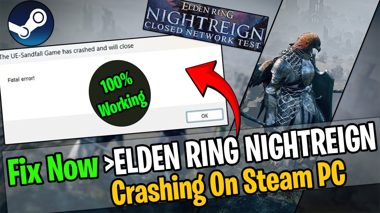 How To Fix ELDEN RING NIGHTREIGN Crash On Steam PC  (Full Guide)