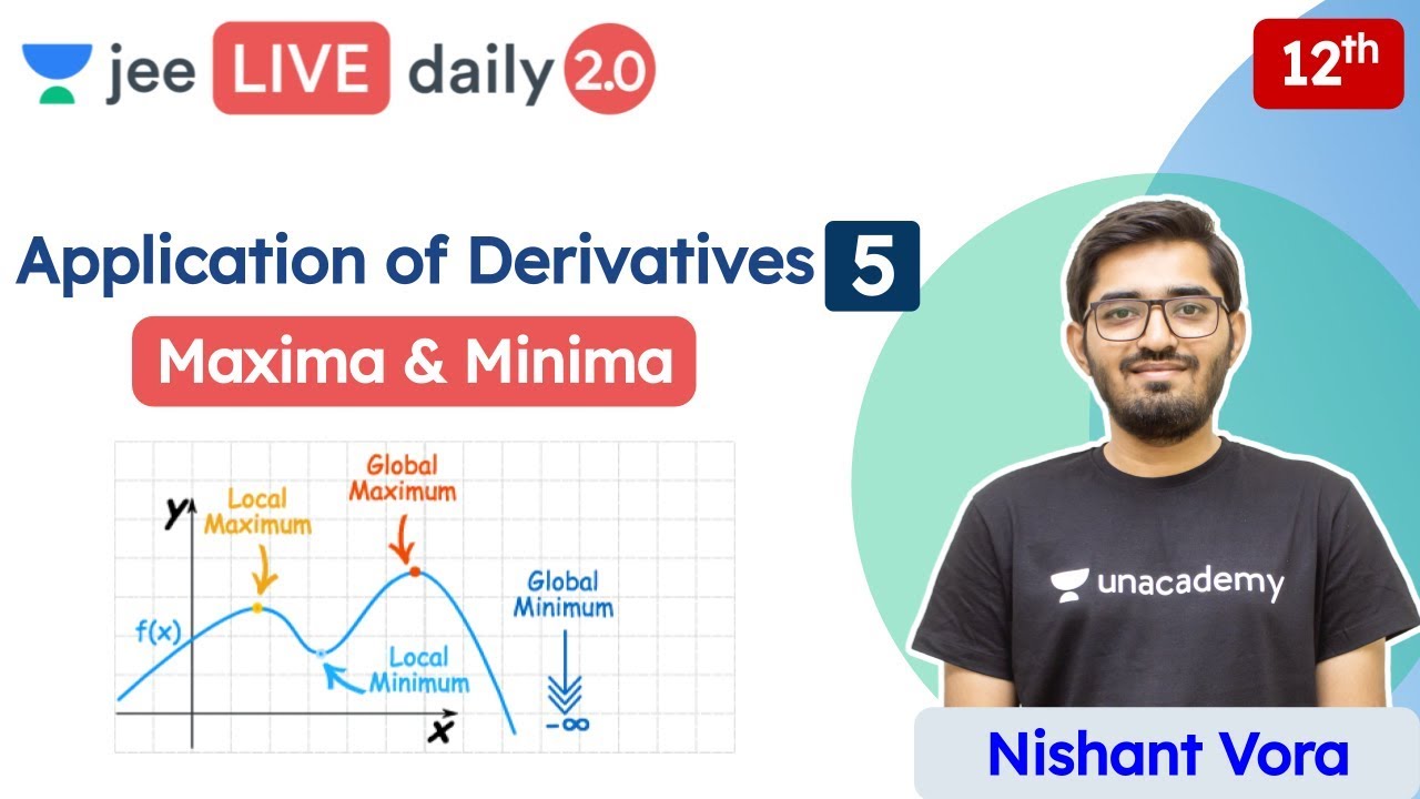 JEE: Application of Derivatives L5 | Maxima | Minima | Unacademy JEE | Maths | Nishant Vora