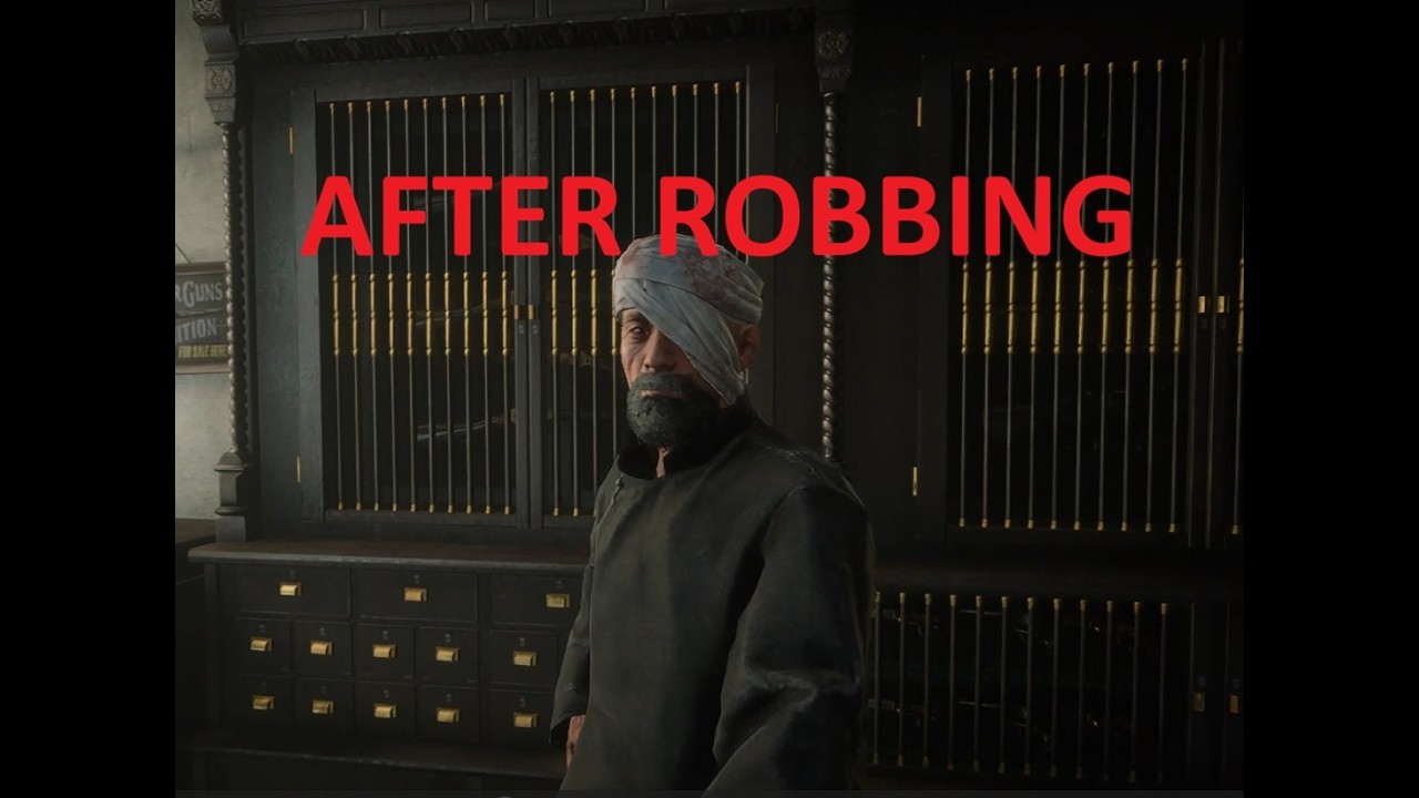 Red Dead Redemption 2 Saint Denis Gunsmith (The Secret Poker Game)