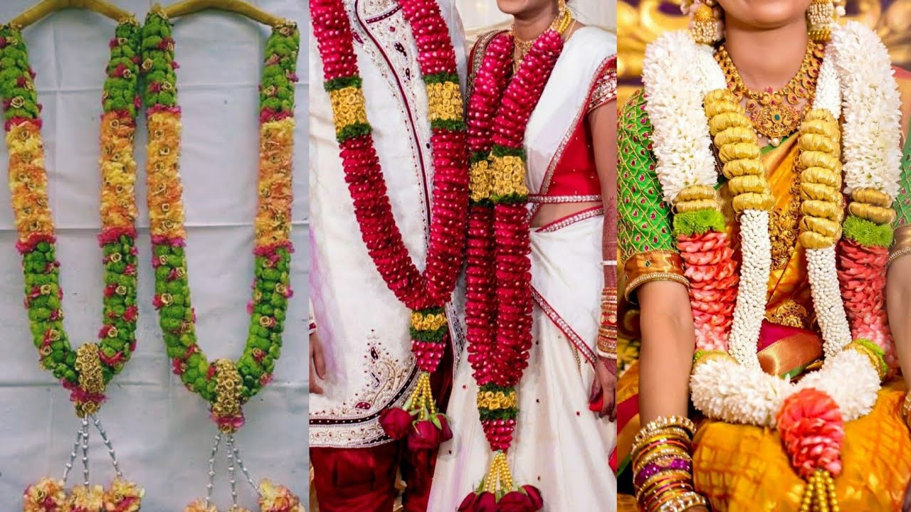 101 Beautiful Wedding Garland Collections / New Fresh Best wedding Garlands / Varmala Ideas