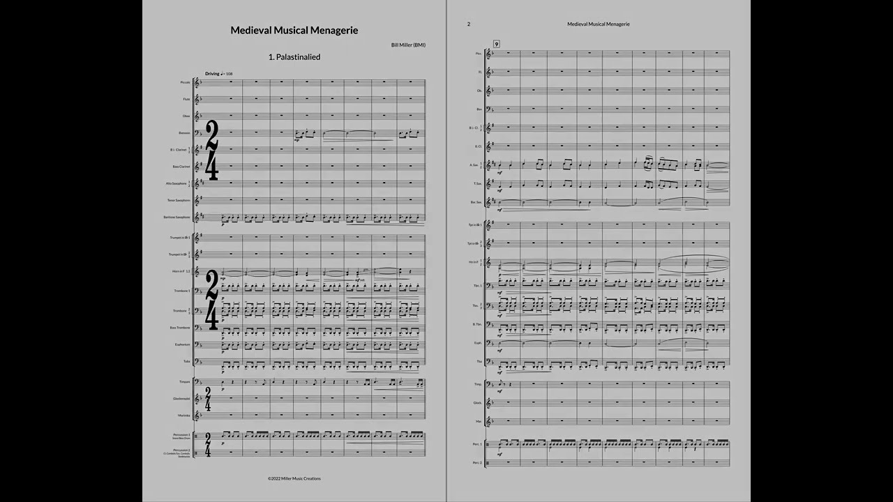 Medieval Musical Menagerie - Concert Band (Bill Miller)
