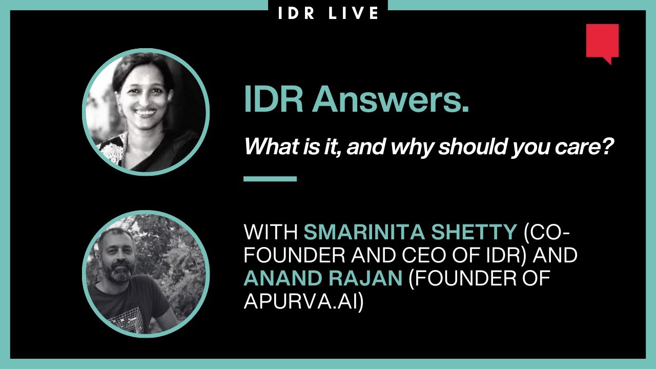 #IDRLive | IDR Answers. What is it and why should you care?