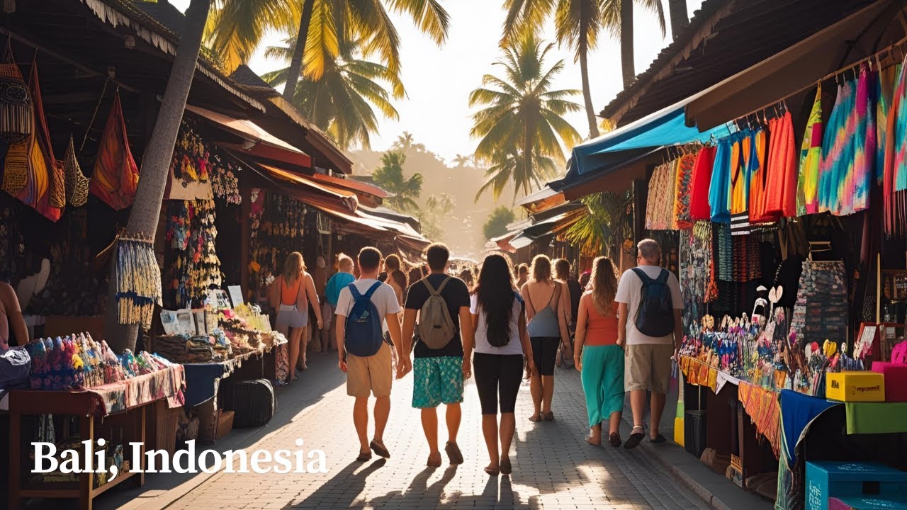 Bali Indonesia | 4 Hours Walk Exploring The Streets of Bali | Ubud Kuta Sanur Canggu Uluwatu 2025