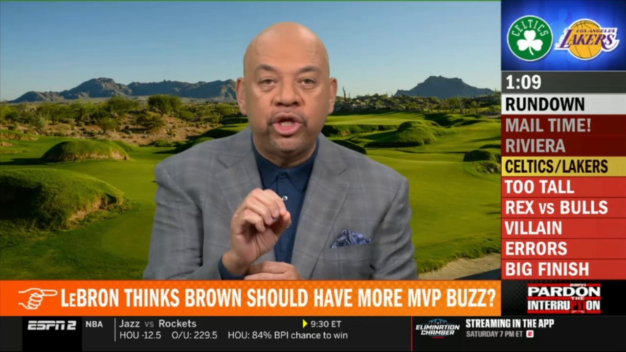 Pardon The Interruption | Wilbon reacts to Lebron believes Jaylen Brown deserves real MVP buzz