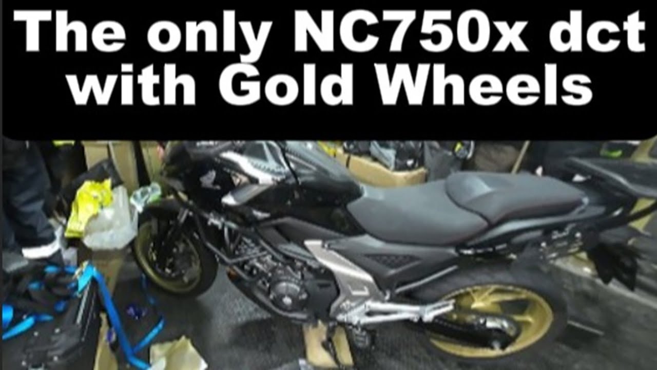 The Only Honda NC750x DCT with Gold Wheels IN UK