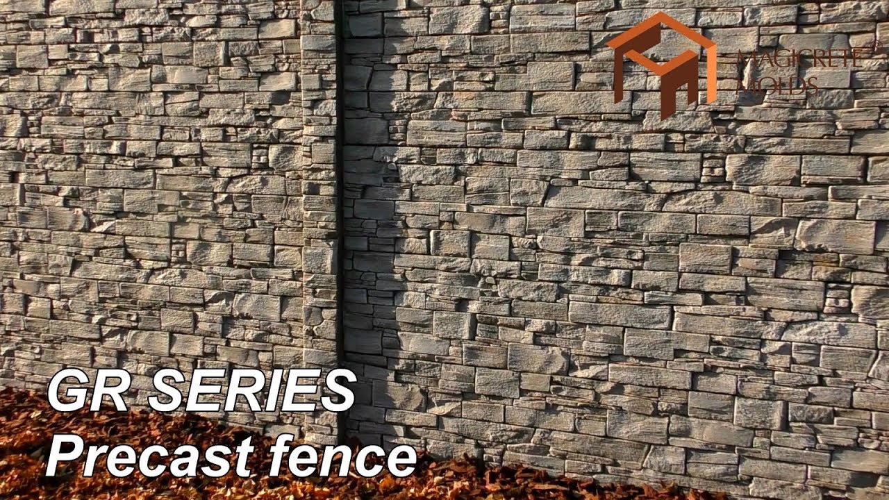 Precast concrete fence - GR Series
