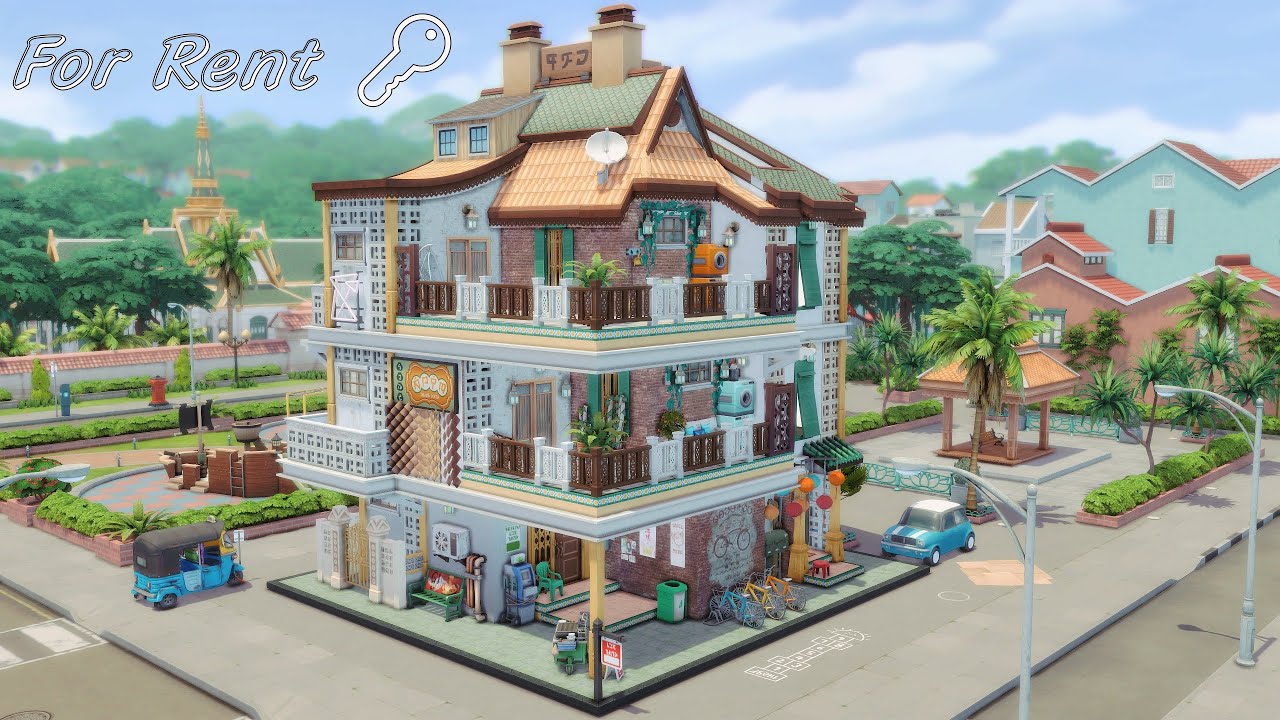 🔑Tomarang Tiny Apartments | The Sims 4 for Rent | Stop motion build (No CC)