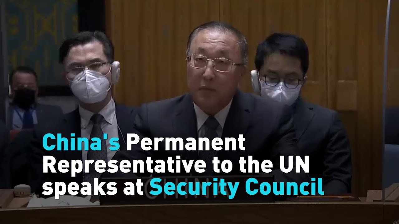 China's Permanent Representative to the UN speaks at Security Council